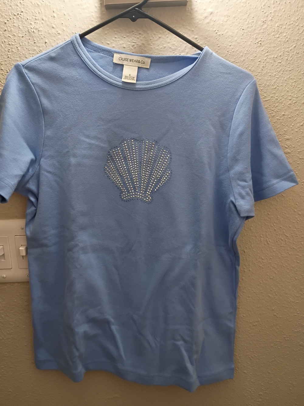 Cruise Wear Co. Light Blue Short Sleeve Shell Tee
